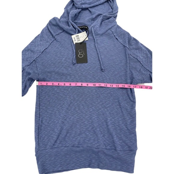 Gibson Look In Denim Raglan Hoodie Size Small - Picture 7 of 8